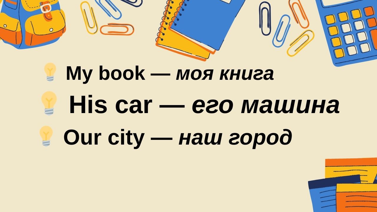 Что такое притяжательные прилагательные и как их не путать?