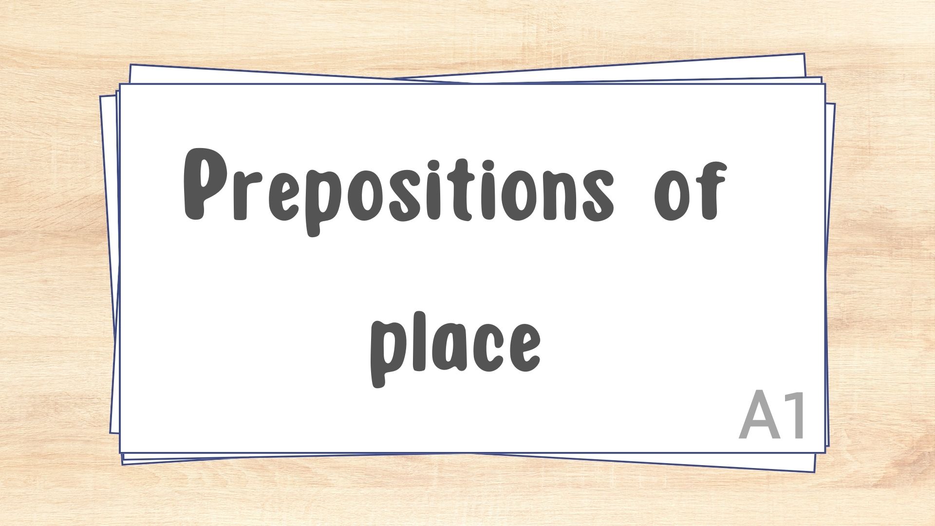 Предлоги места at, in, on