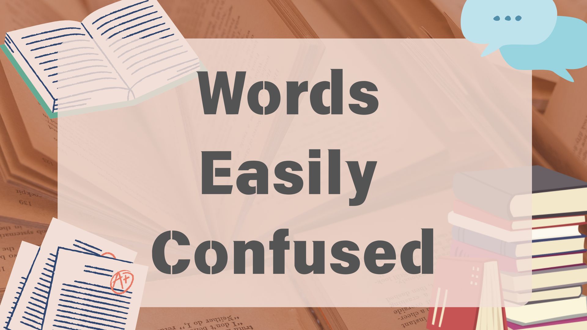 Words easily confused: mood, manner, manners, behaviour, attitude, temper
