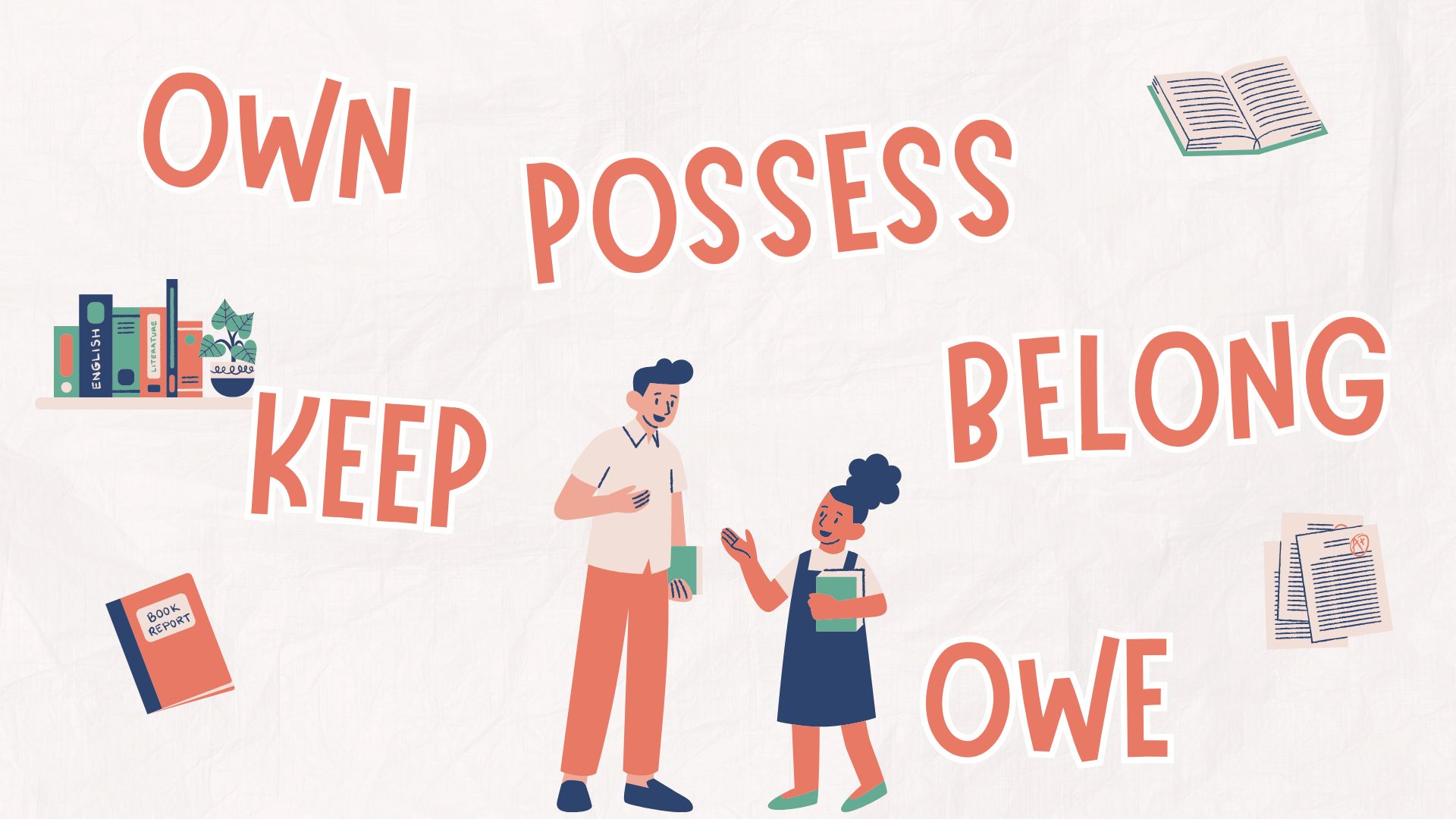 Английские confusing words: own, possess, keep, belong, owe