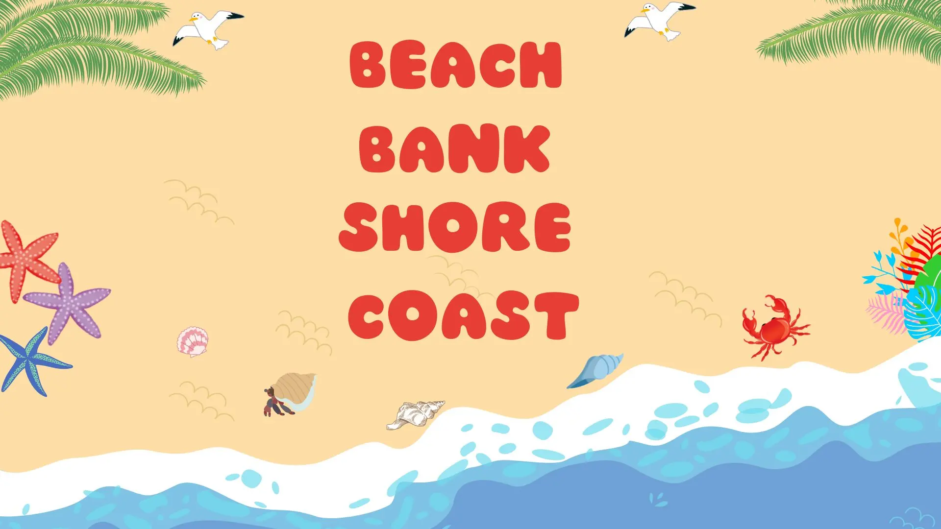 Beach, Bank, Shore и Coast: как не путать «берег» в английском