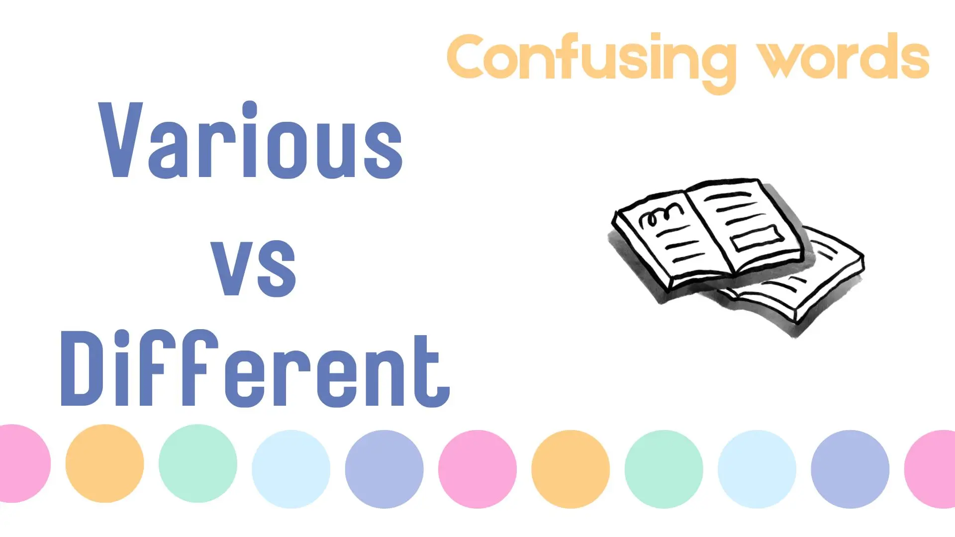 Разница между various и different: разберём слова которые постоянно путают